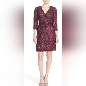 NWOT Adrianna Papell - Quarter Length Sleeves Lace Short Dress Size 10